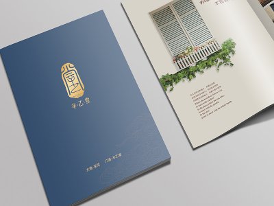 辛乙堂实木门样本设计印刷专业画册设计永康印刷厂