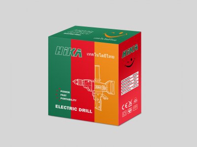 HIKA彩盒电动工具包装设计排版制作|包装纸盒设计